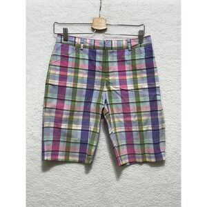 Ralph Lauren Golf Multicolor Plaid Shorts Women's Casual‎ Summer